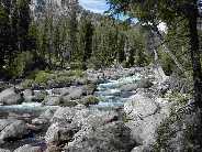 Rocky rapids - Slough Creek - about a km above the campground.