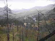 Looking out over Hellroaring trail.